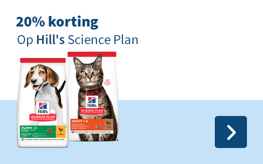 20% korting op hill's science plan