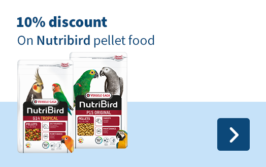 10% discount on Nutribird pelletfood