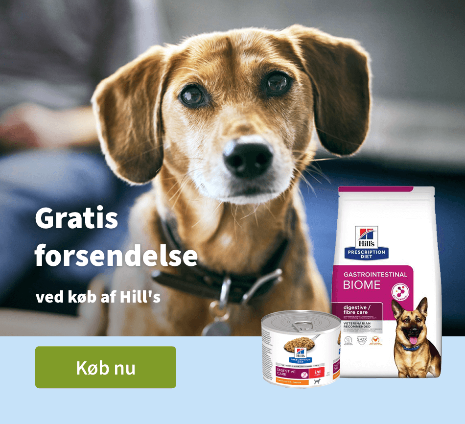 Gratis forsendelse ved kob af Hill's