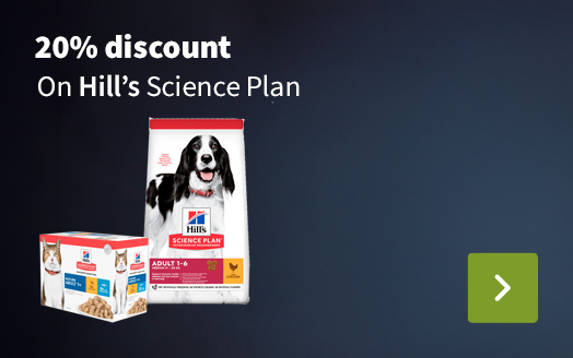 20% discount on Hill's science plan