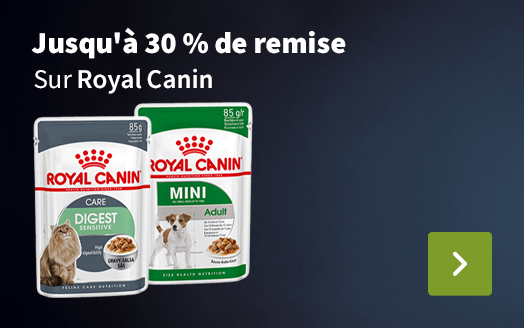 Jusqu'à 30 % de remise sur Royal canin