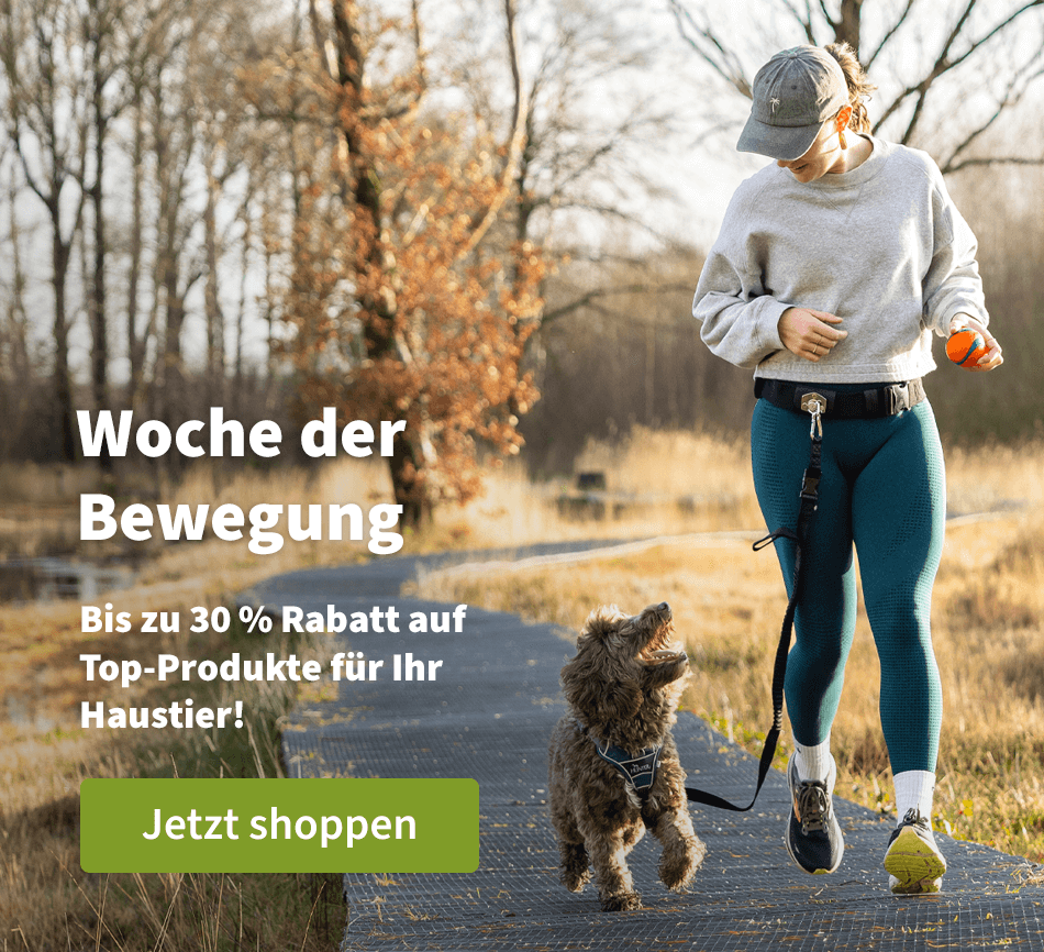 Woche der Bewegung - Bis zu 30 % Rabatt auf Top-Produkte für Ihr Haustier!