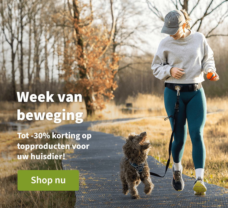 Week van beweging - Tot -30% korting op topproducten voor uw huisdier! 