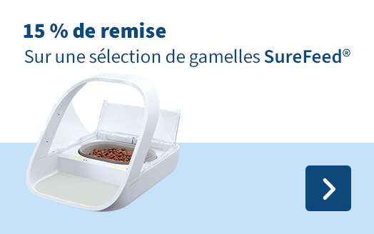 15 % de remise sur une sélection de gamelles SureFeed