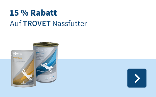 15 % Rabatt auf Trovet Nassfutter