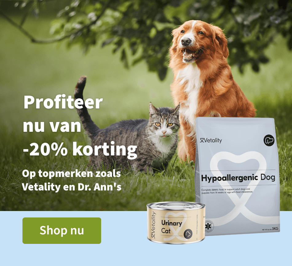 profiteer nu van -20% korting - Op topmerken zoals Vetality en Dr. Ann's