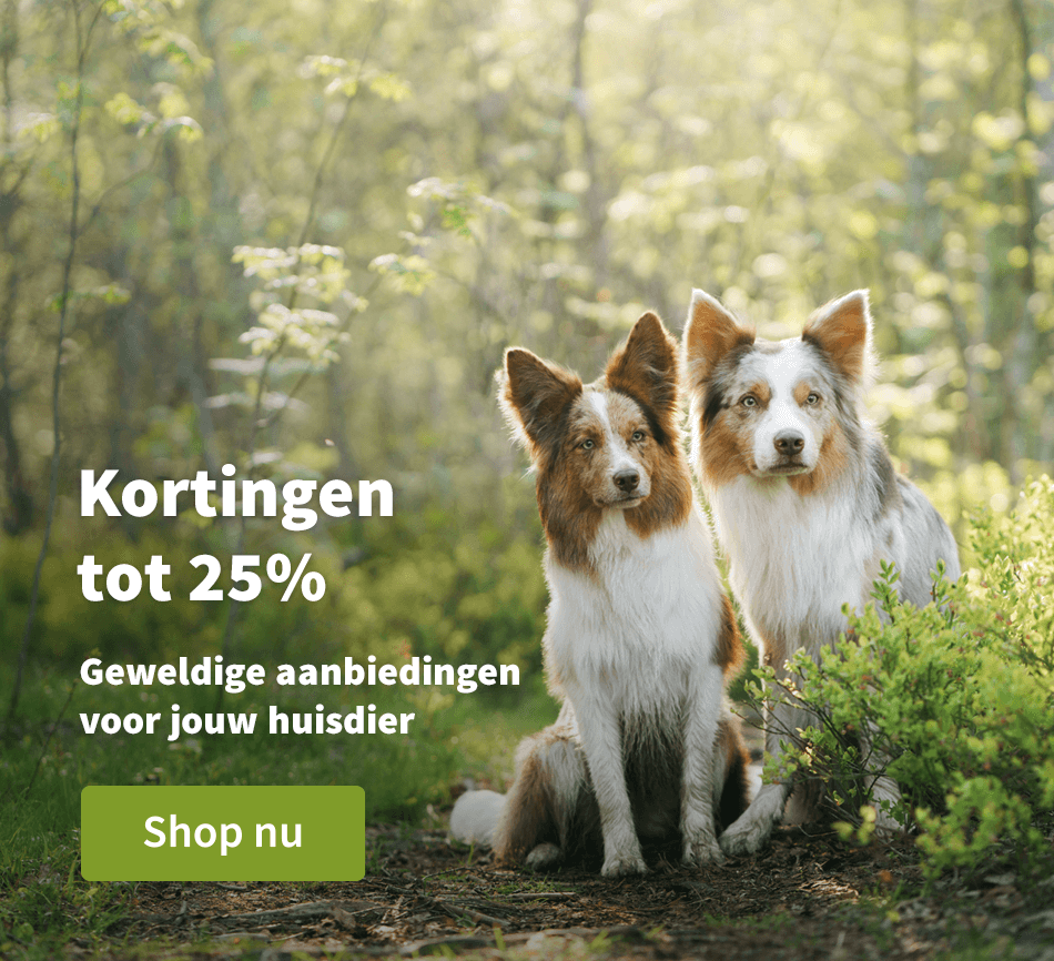 Kortingen tot 25% - Geweldige aanbiedingen voor jouw huisdier