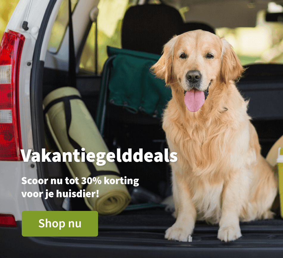 Vakantiegelddeals - Scoor nu tot 30% korting voor je huisdier! 