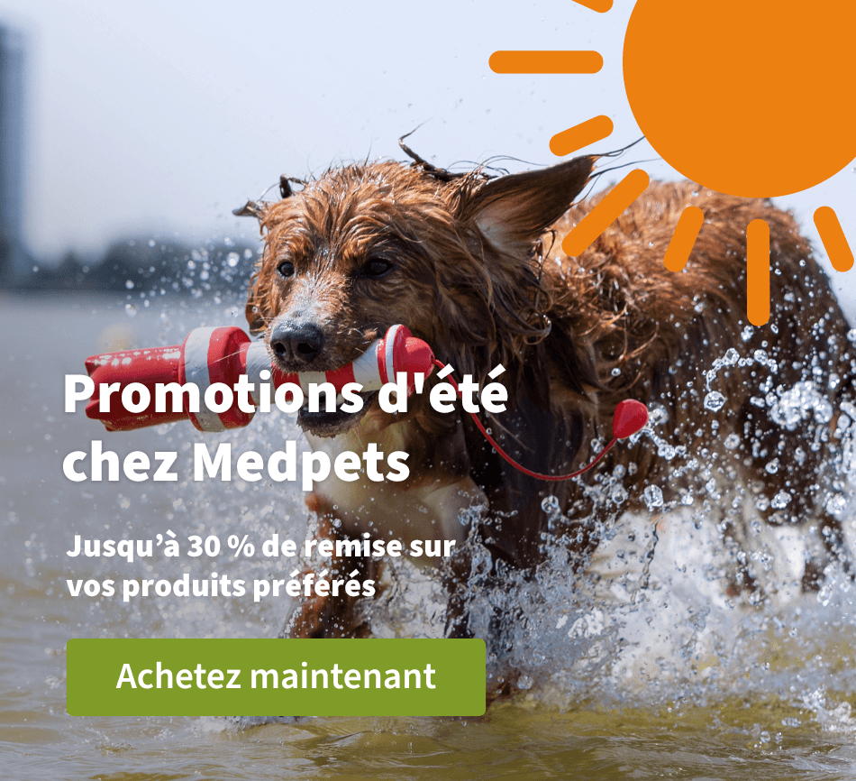 Promotions d'été chez Medpets - Jusqu'à 30 % de remise sur vos produits préférés 