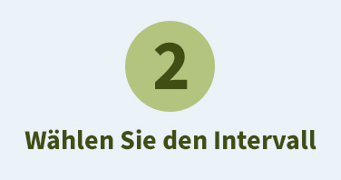 2. Wählen Sie den Intervall