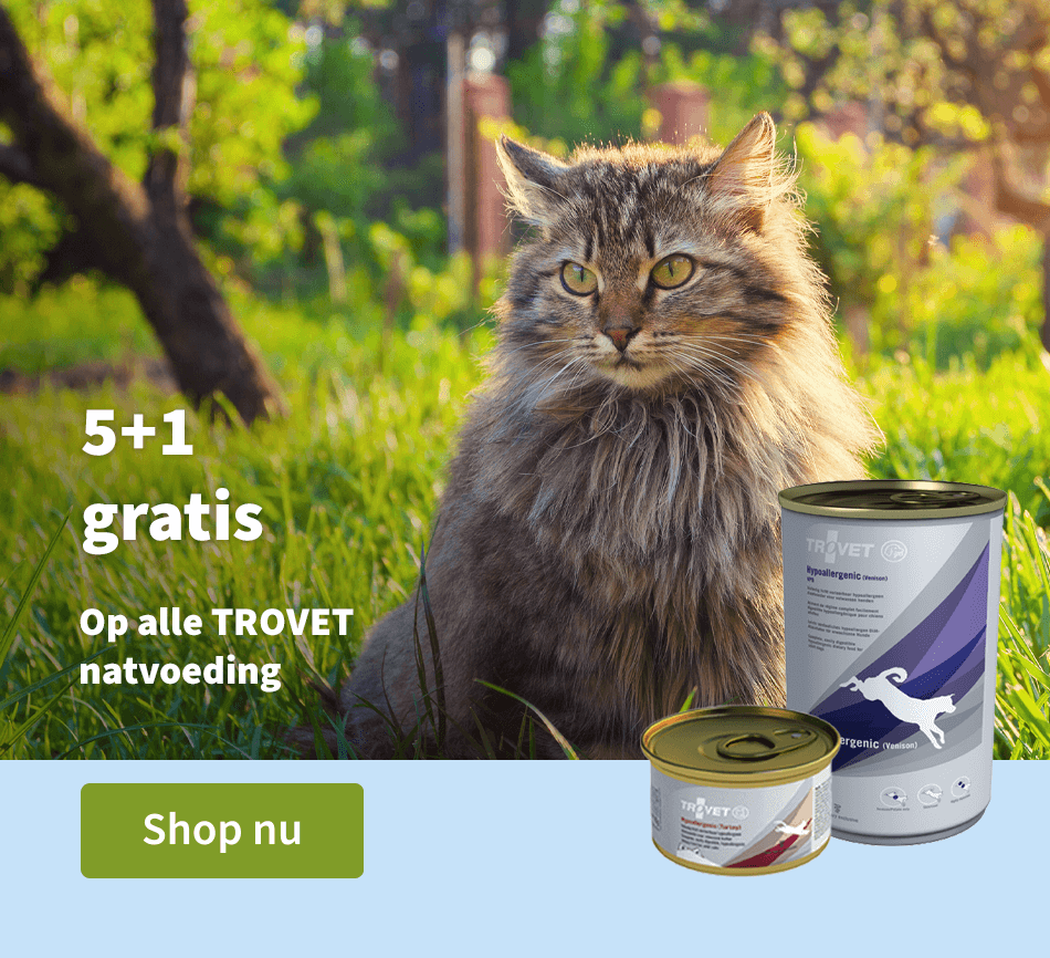 Trovet hoofdbanner - 5 + 1 gratis
