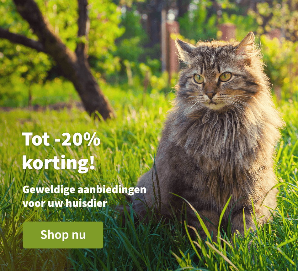 Tot -20% korting! - Geweldige aanbiedingen voor uw huisdier