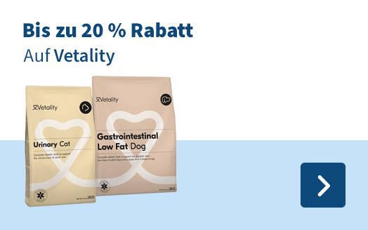 Bis zu 20% rabatt, auf vetality