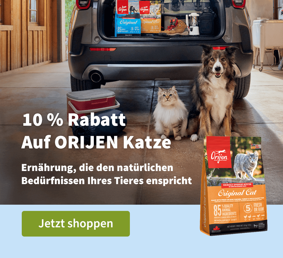 10 % Rabatt auf ORIJEN katze