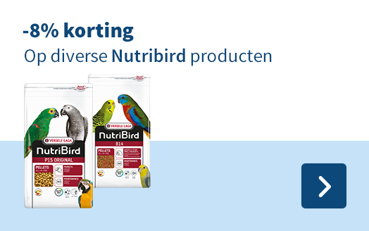-8% korting, Op diverse Nutribird producten