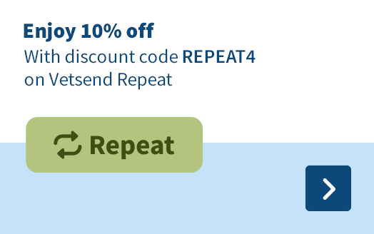 Enjoy 10% off, With discount code REPEAT4 on Vetsend Repeat