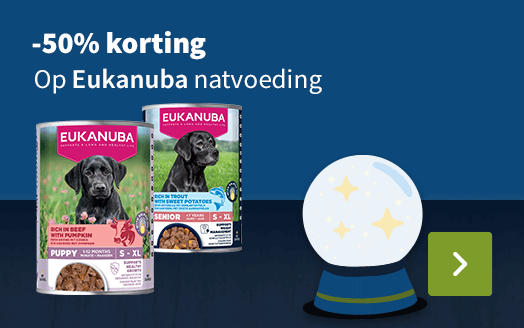 -50% korting, Op Eukanuba natvoeding