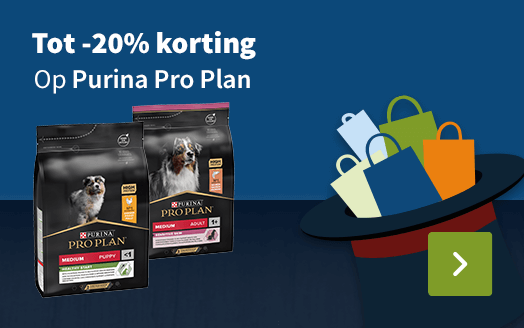 Tot -20% korting op purina pro plan