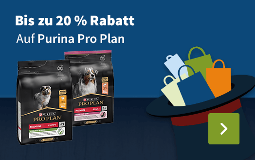 Bis zu 20 % Rabatt, Auf Purina Pro Plan