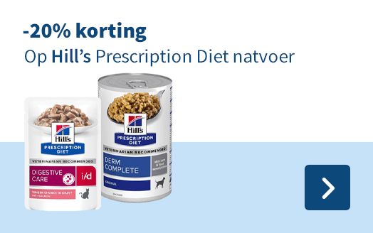 -20% korting, Op Hill's Prescription Diet natvoer