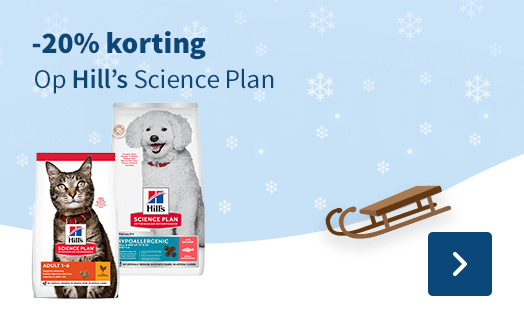 -20% korting, Op Hill's Science plan