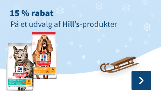 15 % rabat, På et udvalg af Hill's-produkter