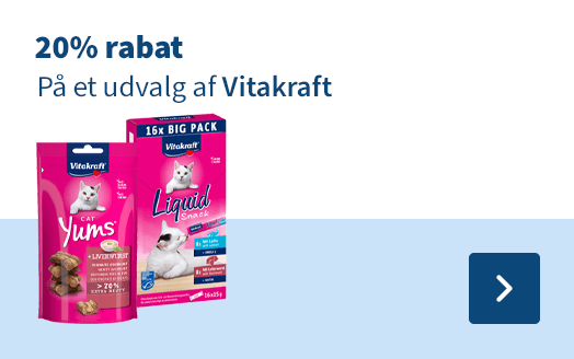 20% rabat, På et udvalg af Vitakraft