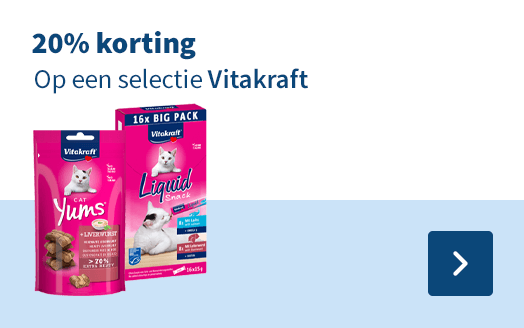 20% korting, Op een selectie Vitakraft