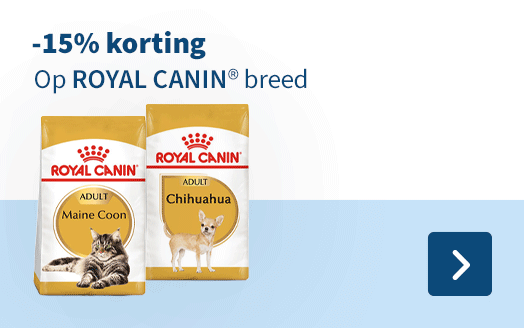 -15% korting op Royal Canin rasspecifieke droogvoeding
