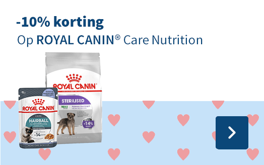 -10% korting, Op Royal Canin Care Nutrition
