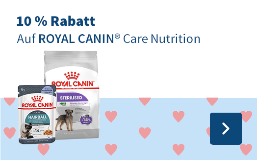 10 % Rabatt, Auf Royal Canin Care Nutrition