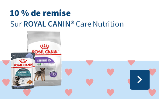 10 % de remise, Sur Royal Canin Care Nutrition