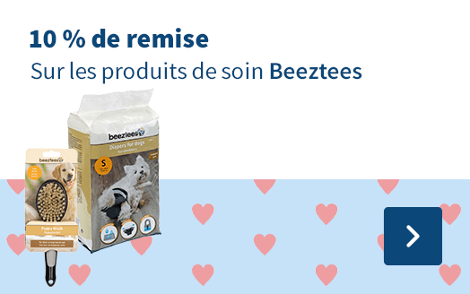 10 % de remise, Sur les produits de soin Beeztees