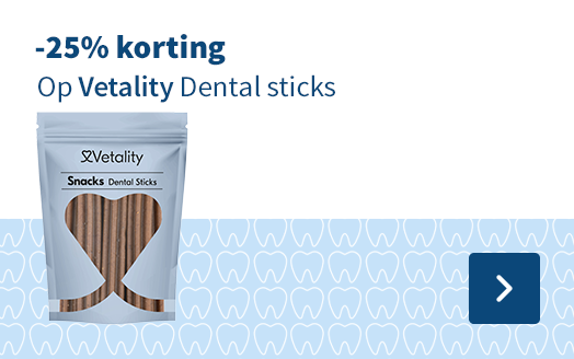 -25% korting, op Vetality Dental sticks