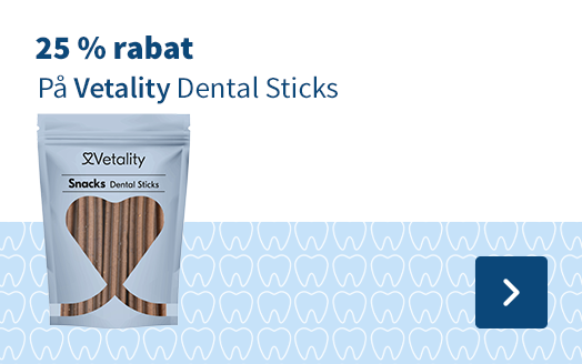 25 % rabat, På Vetality Dental Sticks