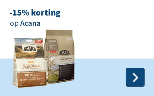 -15% korting, op Acana