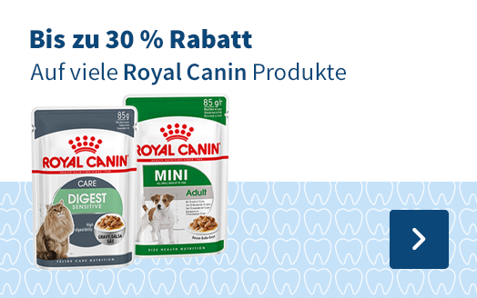 Bis zu 30 % Rabatt, Auf viele Royal Canin Produkte
