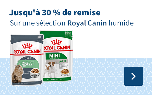 Jusqu`à 30 % de remise sur une sélection Royal Canin Humide