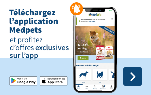Téléchargez l'application Medpets et profitez d'offres exclusives sur l'app