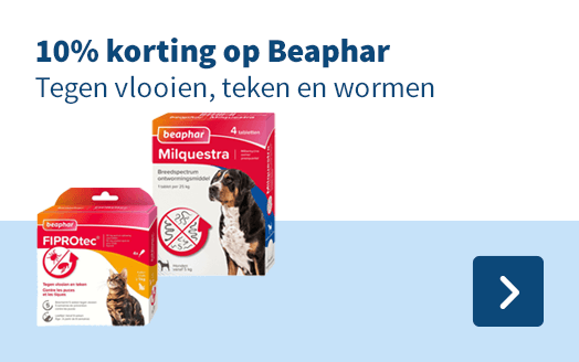 10% korting op Beaphar Tegen vlooien, teken en wormen