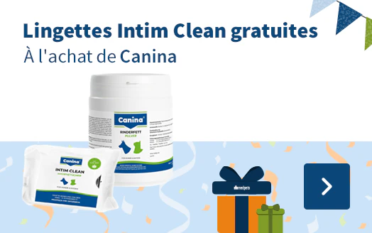 Lingettes Intim Clean gratuites À l'achat de Canina