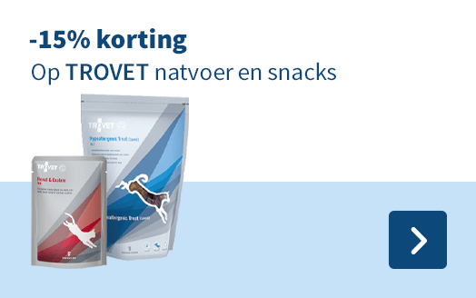 -15% korting Op TROVET natvoer en snacks