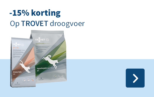 -15% korting Op TROVET droogvoer