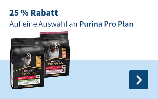 25 % Rabatt Auf eine Auswahl an Purina Pro Plan