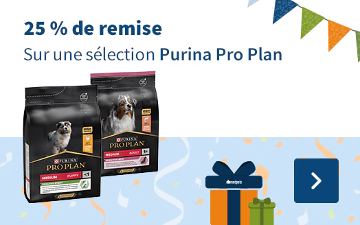 25 % de remise Sur une sélection Purina Pro Plan