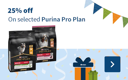 25% off On selected Purina Pro Plan