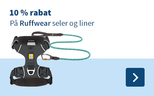 10 % rabat På Ruffwear seler og liner