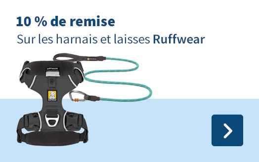 10 % de remise Sur les harnais et laisses Ruffwear