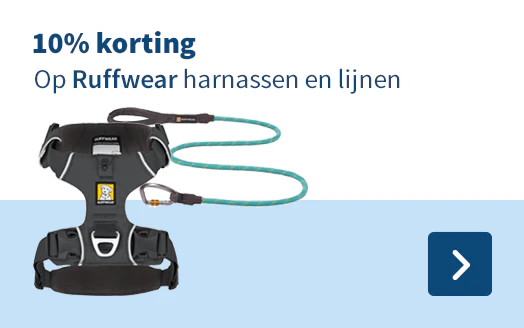 10% korting Op Ruffwear harnassen en lijnen