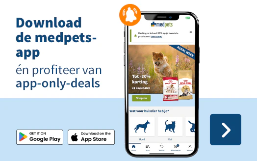 Download de Medpets-app én profiteer van app-only-deals